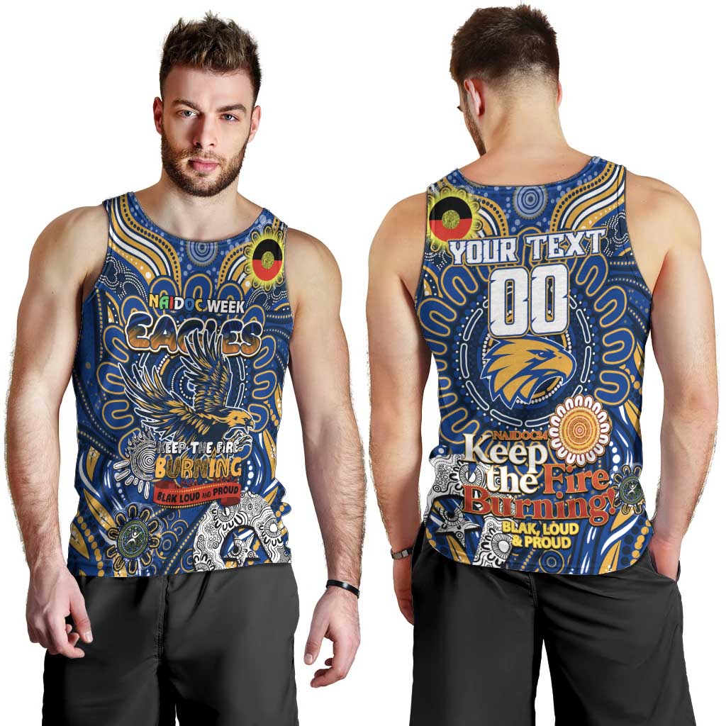 Custom West Coast Eagles NAIDOC Week 2024 Men Tank Top Mascot Football - Vibe Hoodie Shop