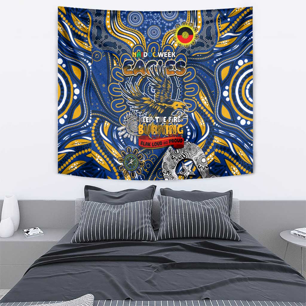 West Coast Eagles NAIDOC Week 2024 Tapestry Mascot Football - Vibe Hoodie Shop