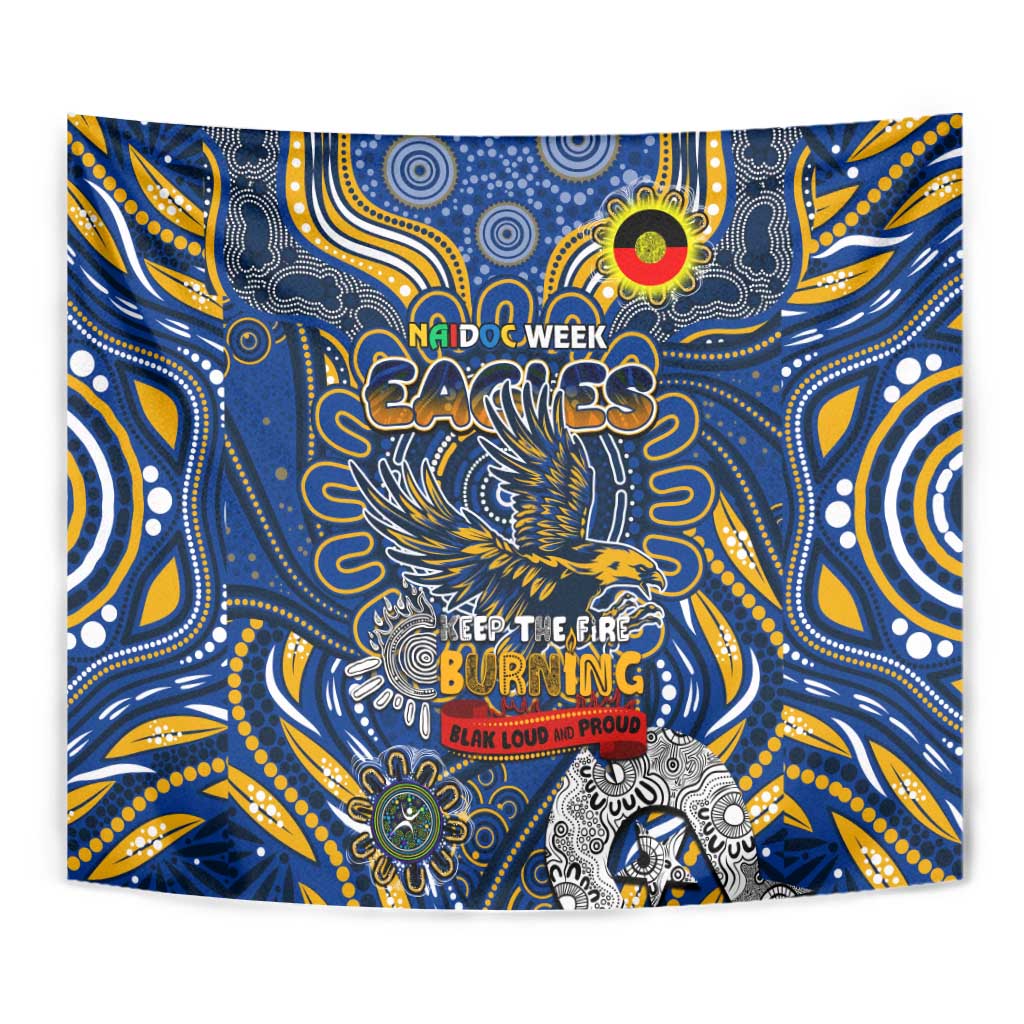 West Coast Eagles NAIDOC Week 2024 Tapestry Mascot Football - Vibe Hoodie Shop