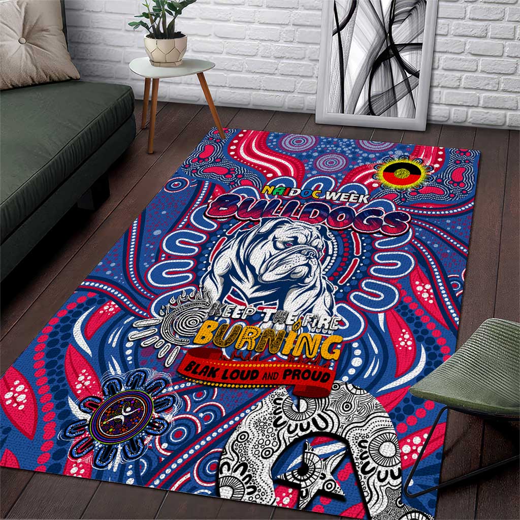 Western Bulldogs NAIDOC Week 2024 Area Rug Mascot Football - Vibe Hoodie Shop