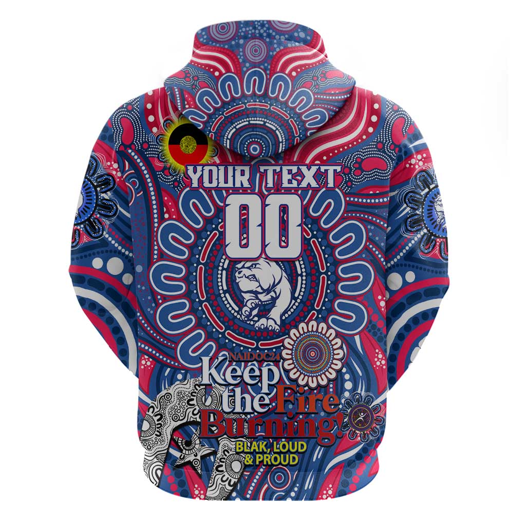 Custom Western Bulldogs NAIDOC Week 2024 Hoodie Mascot Football - Vibe Hoodie Shop