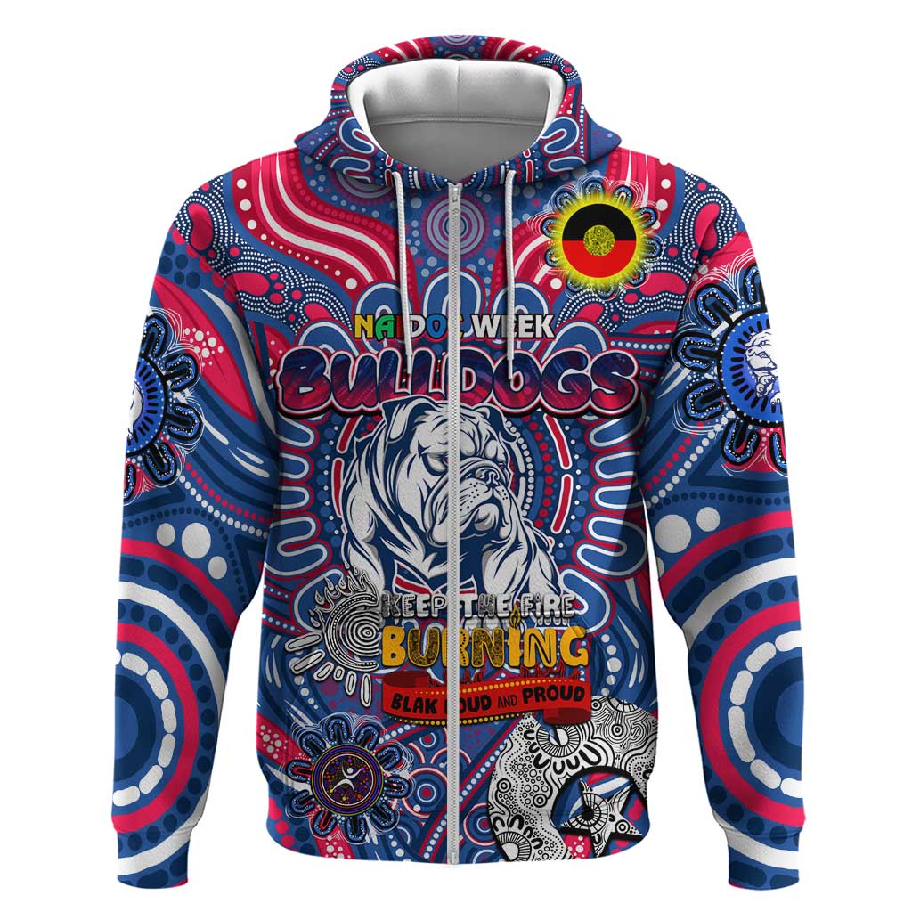 Custom Western Bulldogs NAIDOC Week 2024 Hoodie Mascot Football - Vibe Hoodie Shop