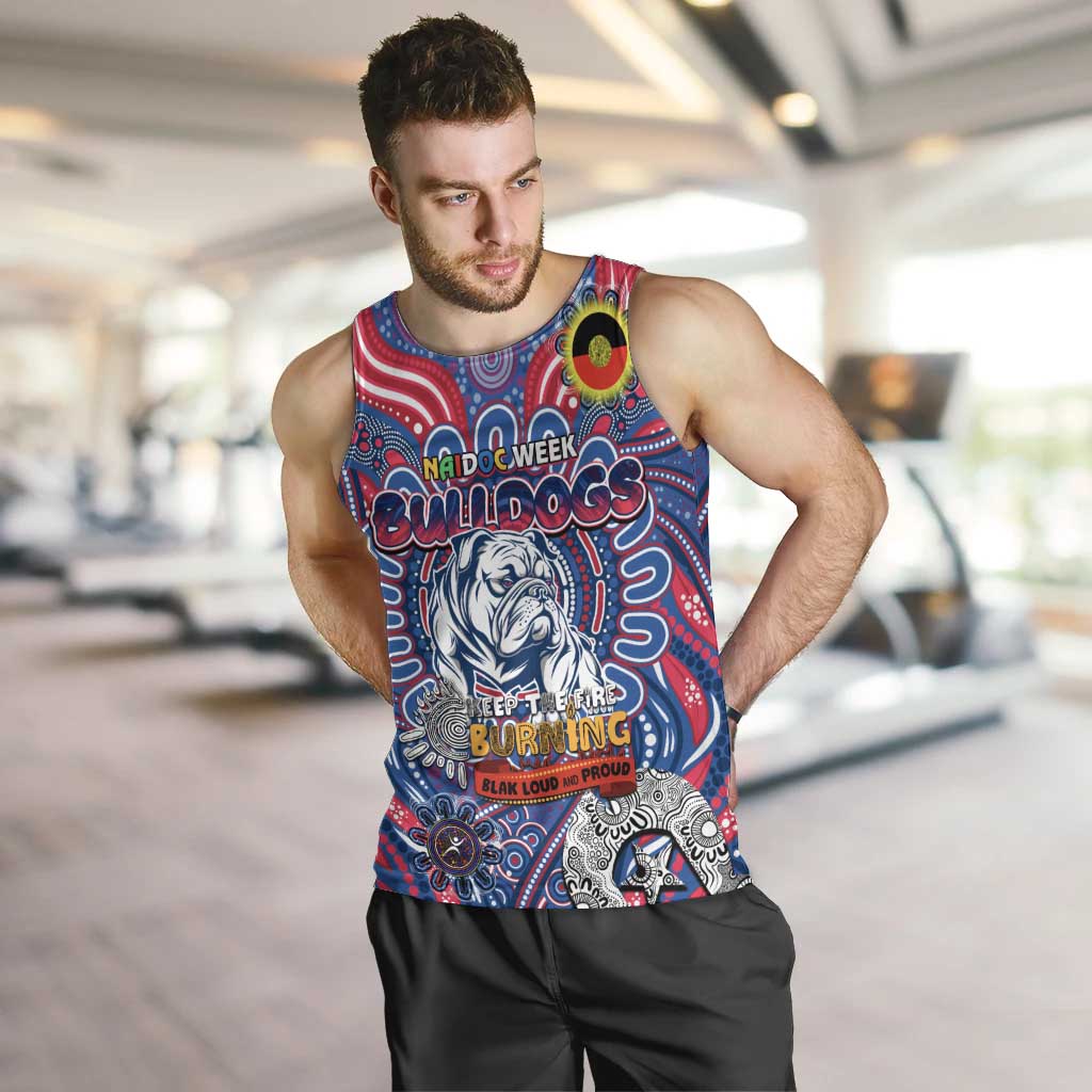 Custom Western Bulldogs NAIDOC Week 2024 Men Tank Top Mascot Football - Vibe Hoodie Shop