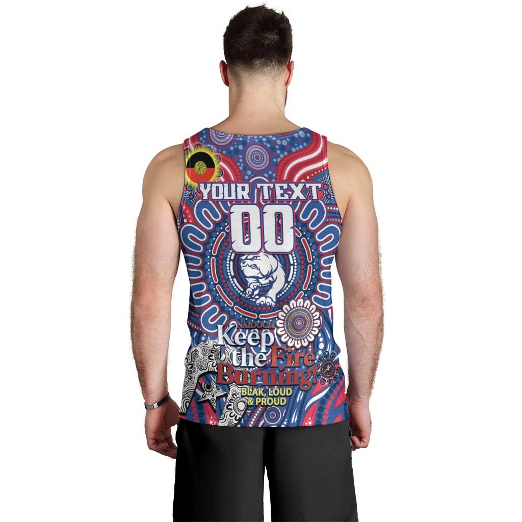 Custom Western Bulldogs NAIDOC Week 2024 Men Tank Top Mascot Football - Vibe Hoodie Shop