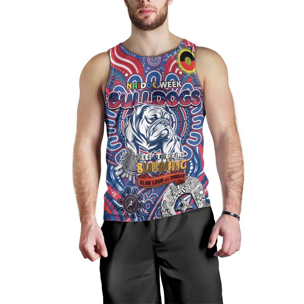 Custom Western Bulldogs NAIDOC Week 2024 Men Tank Top Mascot Football - Vibe Hoodie Shop