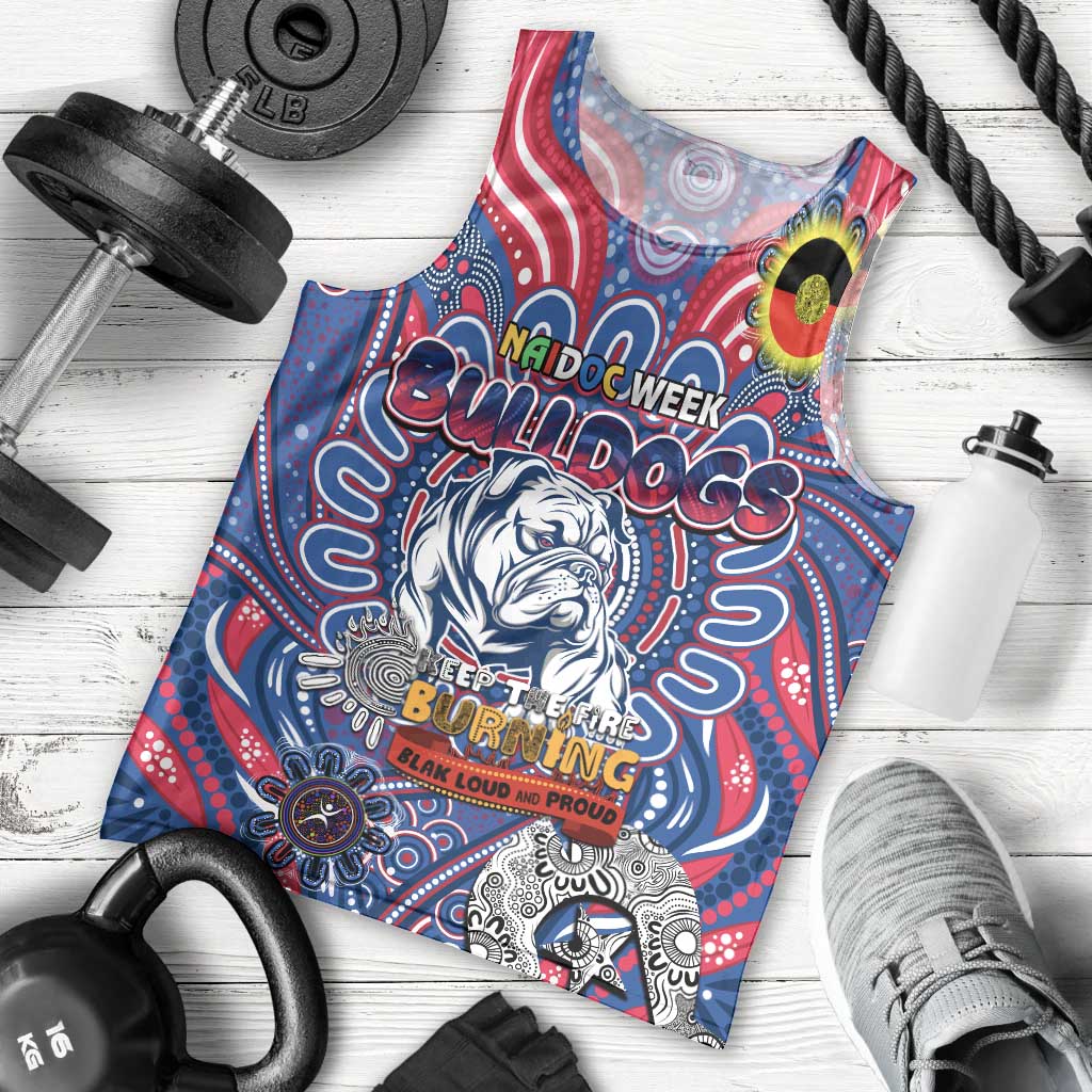 Custom Western Bulldogs NAIDOC Week 2024 Men Tank Top Mascot Football - Vibe Hoodie Shop
