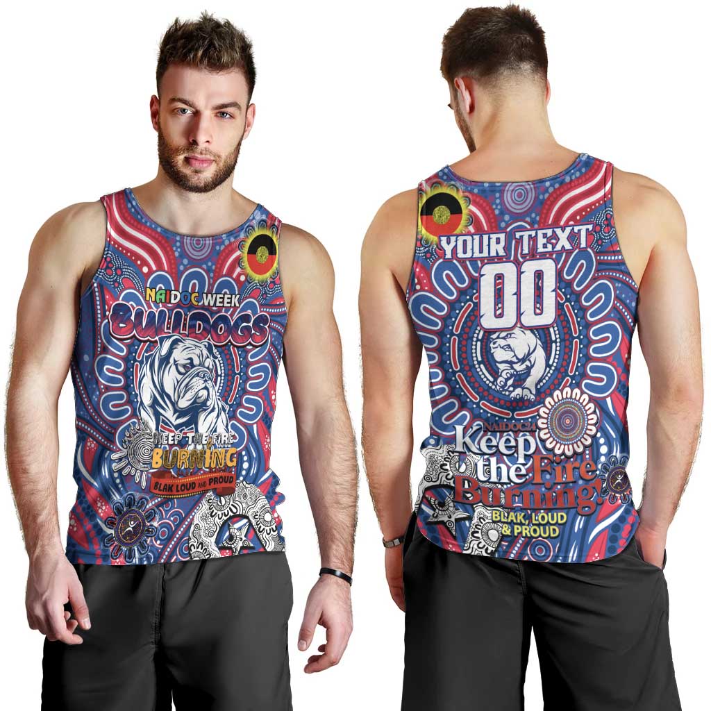 Custom Western Bulldogs NAIDOC Week 2024 Men Tank Top Mascot Football - Vibe Hoodie Shop