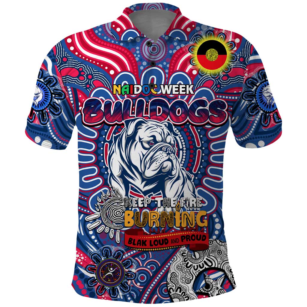 Custom Western Bulldogs NAIDOC Week 2024 Polo Shirt Mascot Football - Vibe Hoodie Shop