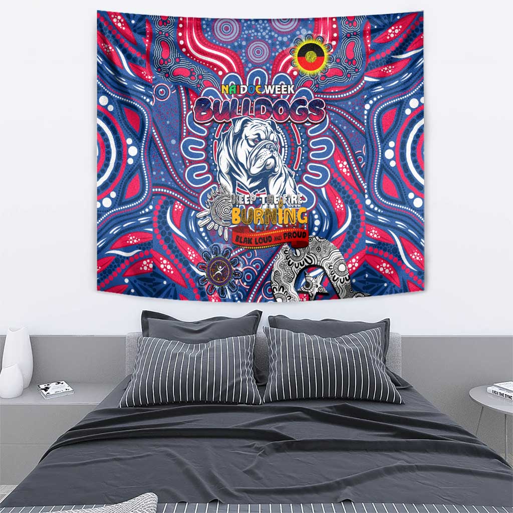 Western Bulldogs NAIDOC Week 2024 Tapestry Mascot Football - Vibe Hoodie Shop