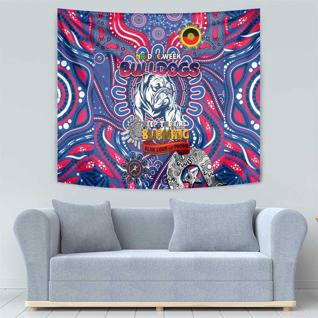 Western Bulldogs NAIDOC Week 2024 Tapestry Mascot Football - Vibe Hoodie Shop