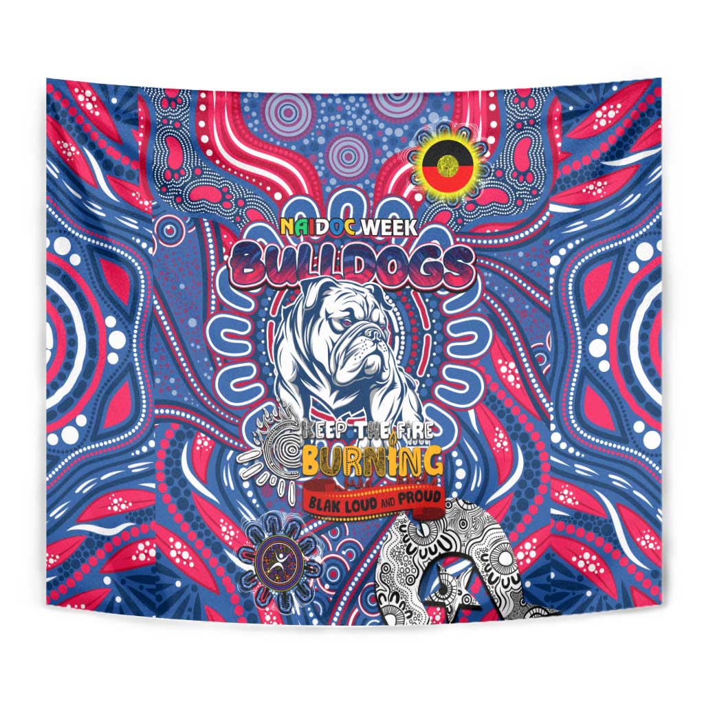 Western Bulldogs NAIDOC Week 2024 Tapestry Mascot Football - Vibe Hoodie Shop