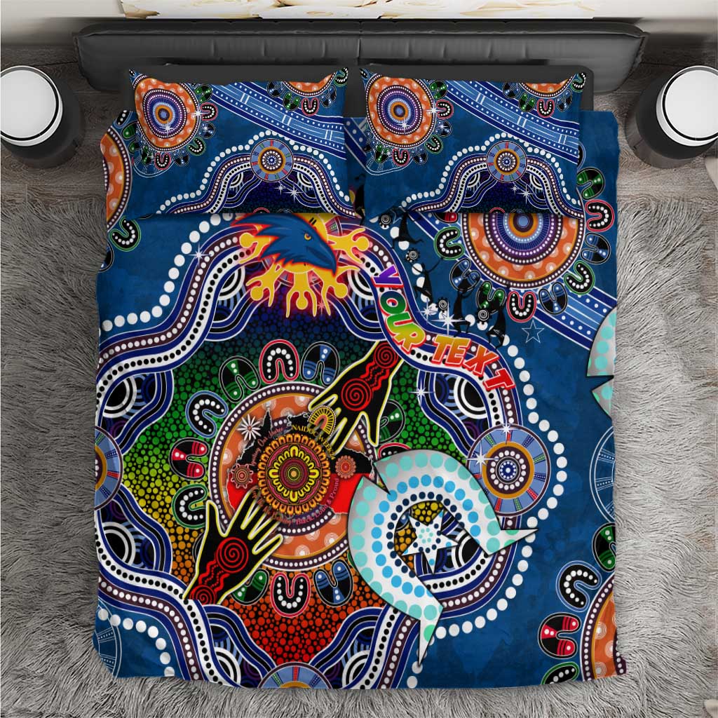 Custom NAIDOC Week 2024 Adelaide Crows Bedding Set Australia Aboriginal Dot Painting - Vibe Hoodie Shop