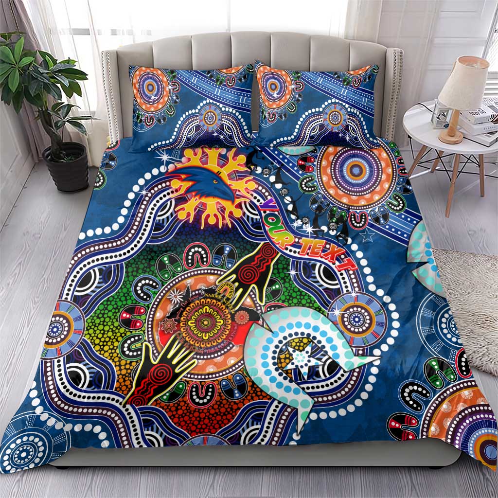 Custom NAIDOC Week 2024 Adelaide Crows Bedding Set Australia Aboriginal Dot Painting - Vibe Hoodie Shop