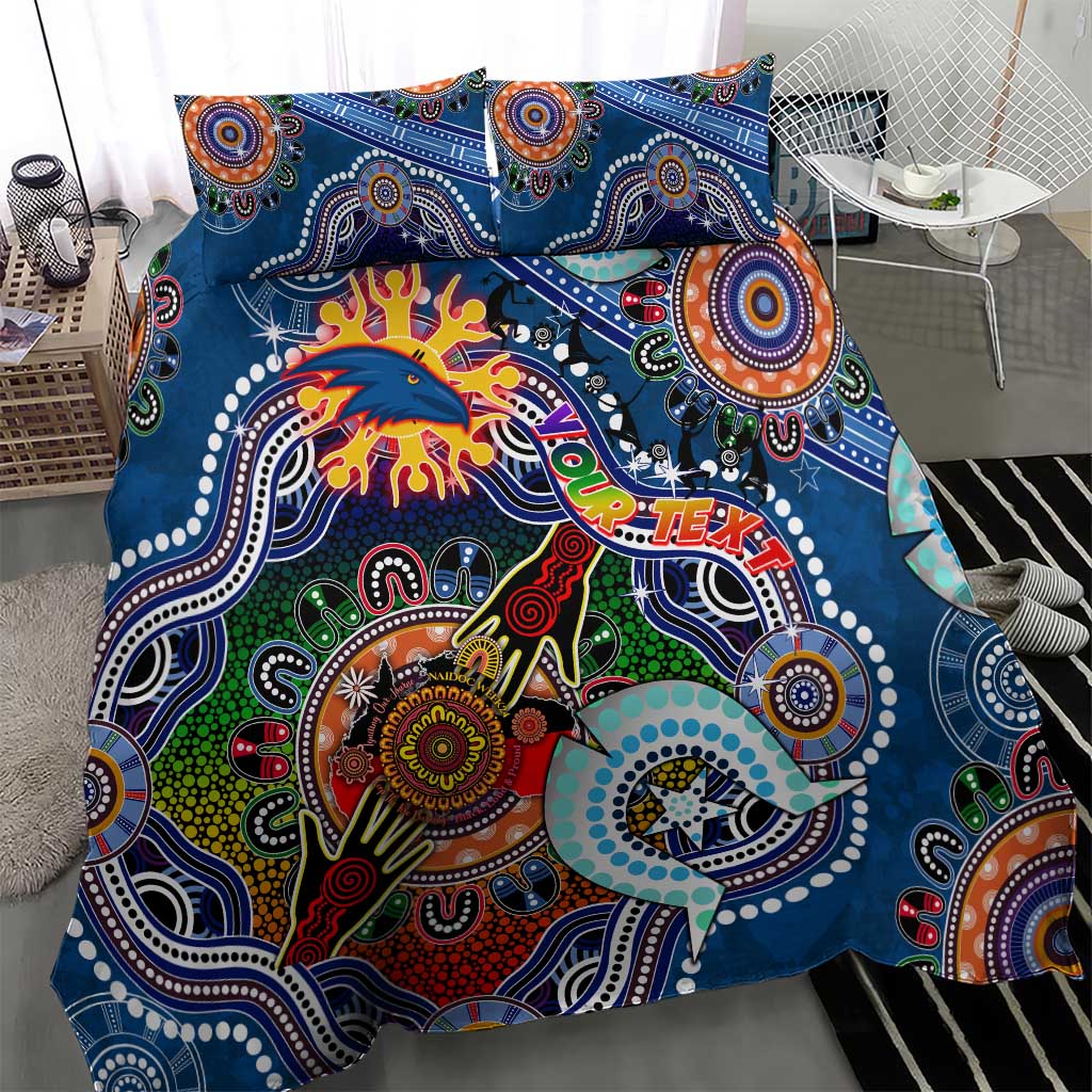 Custom NAIDOC Week 2024 Adelaide Crows Bedding Set Australia Aboriginal Dot Painting - Vibe Hoodie Shop