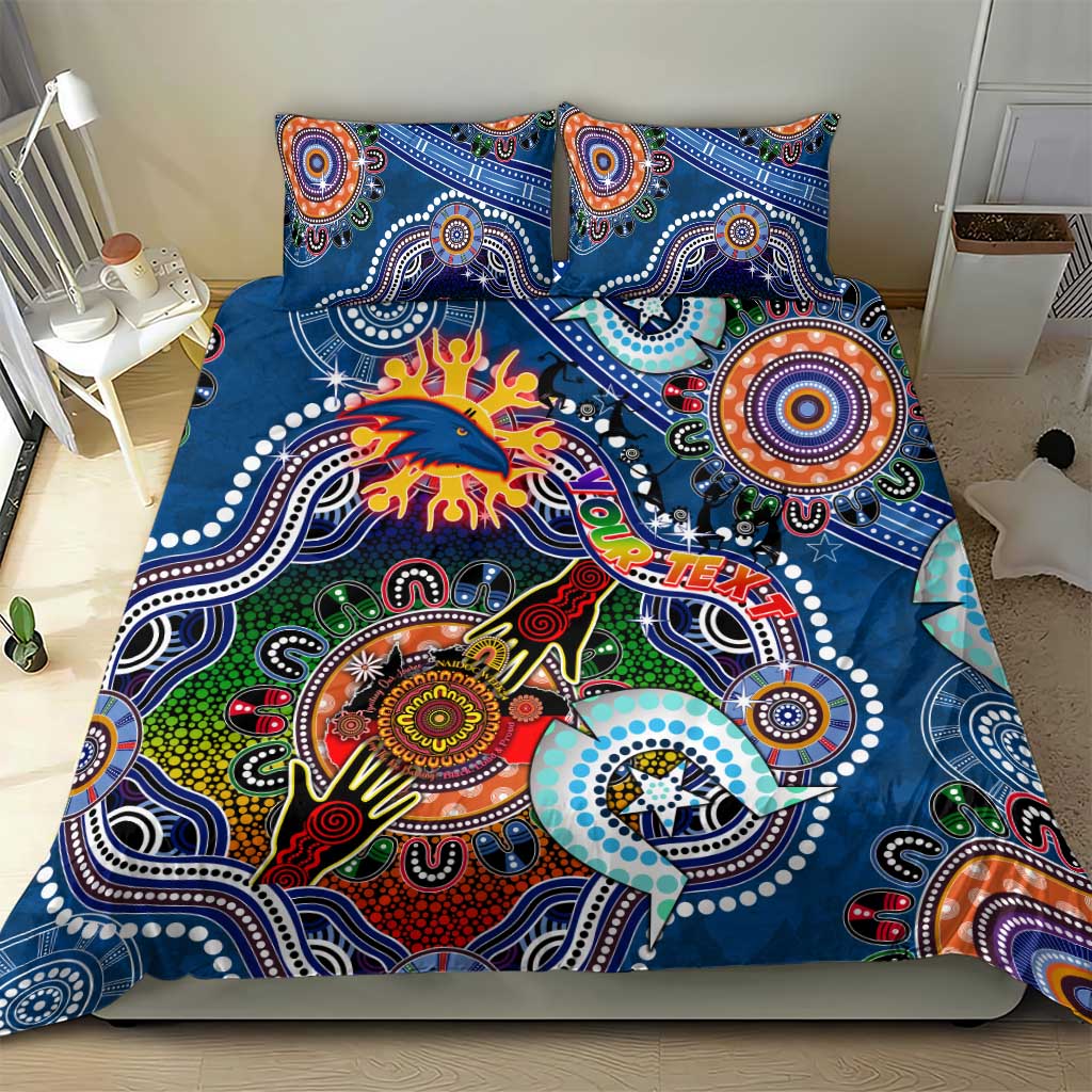 Custom NAIDOC Week 2024 Adelaide Crows Bedding Set Australia Aboriginal Dot Painting - Vibe Hoodie Shop