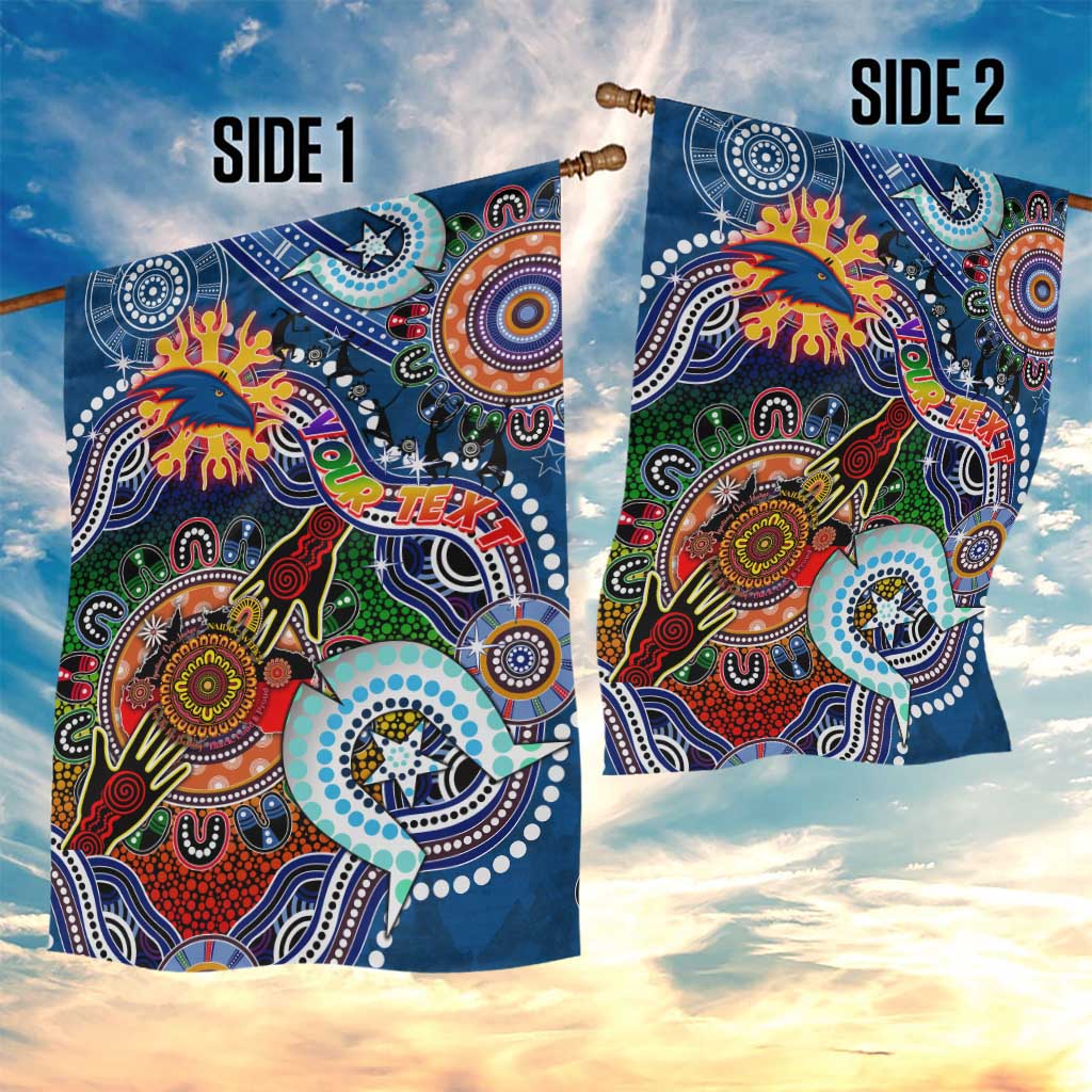 Custom NAIDOC Week 2024 Adelaide Crows Garden Flag Australia Aboriginal Dot Painting - Vibe Hoodie Shop