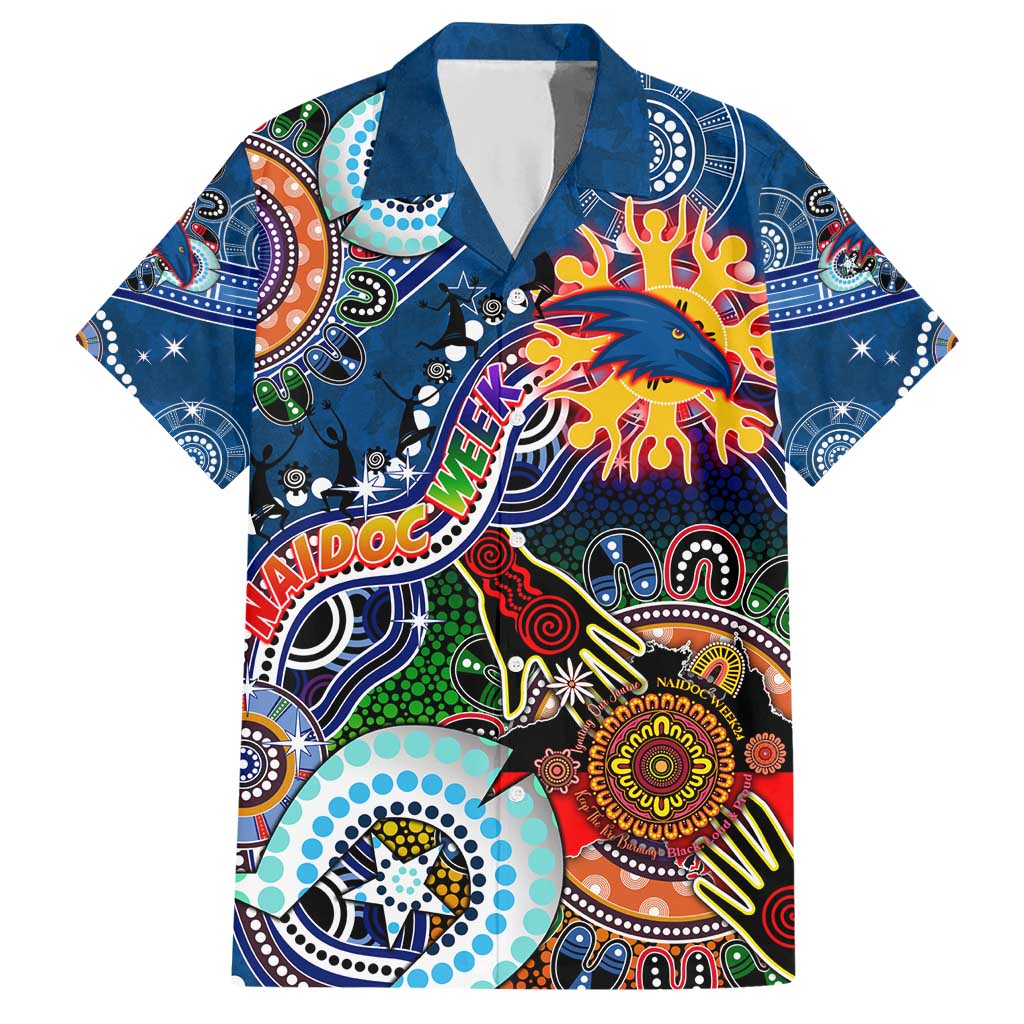 Custom NAIDOC Week 2024 Adelaide Crows Hawaiian Shirt Australia Aboriginal Dot Painting - Vibe Hoodie Shop