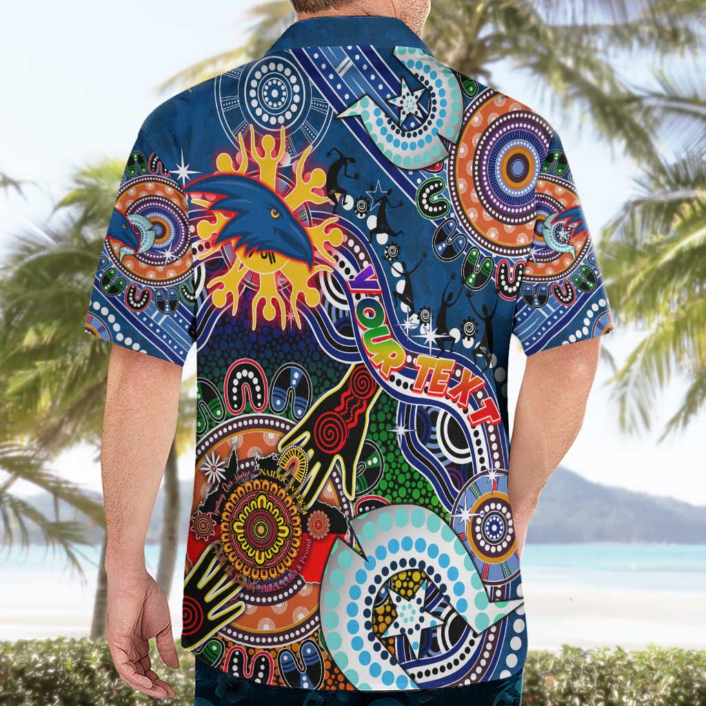 Custom NAIDOC Week 2024 Adelaide Crows Hawaiian Shirt Australia Aboriginal Dot Painting - Vibe Hoodie Shop