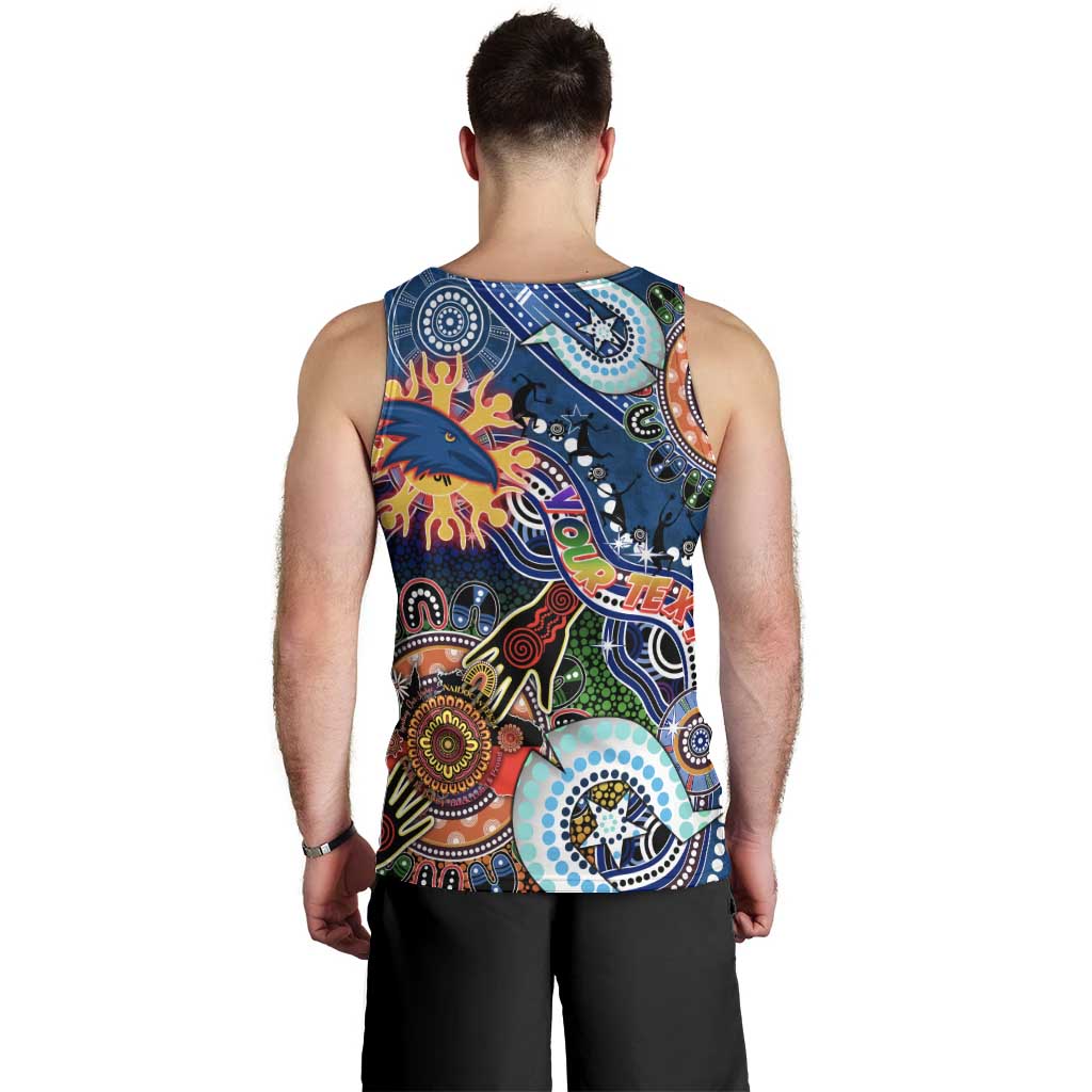 Custom NAIDOC Week 2024 Adelaide Crows Men Tank Top Australia Aboriginal Dot Painting - Vibe Hoodie Shop