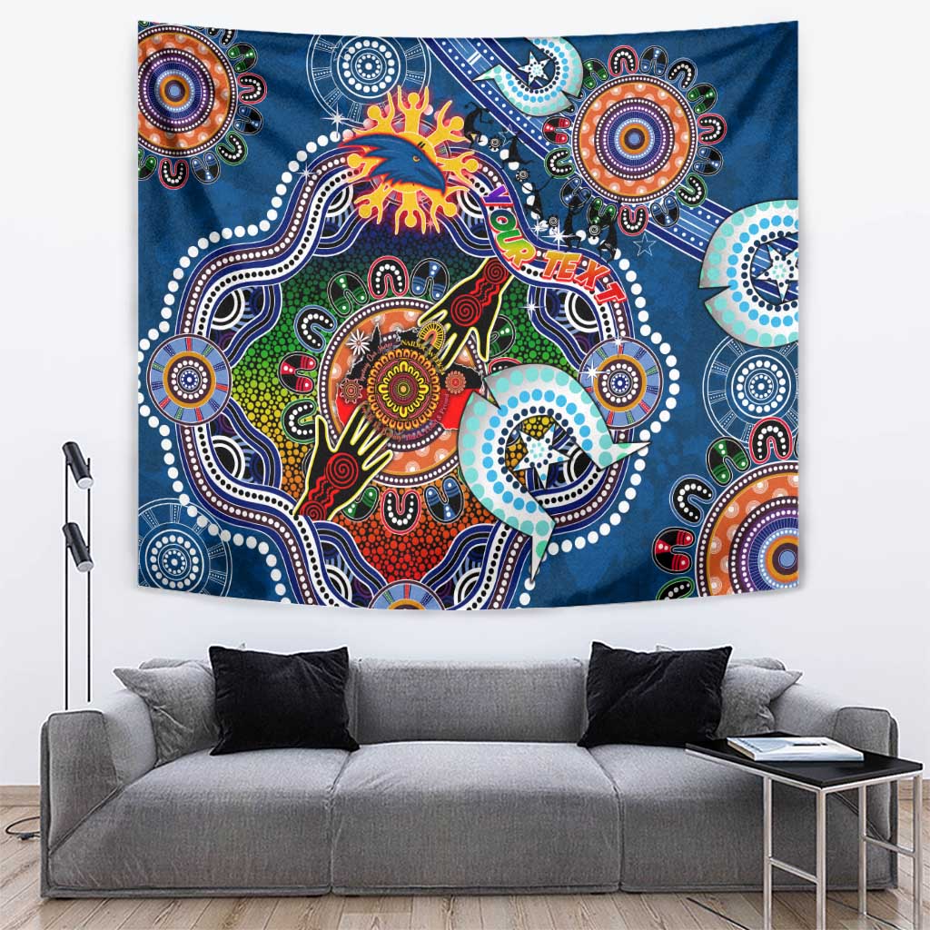 Custom NAIDOC Week 2024 Adelaide Crows Tapestry Australia Aboriginal Dot Painting - Vibe Hoodie Shop