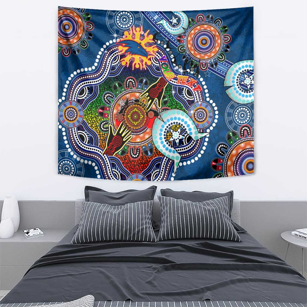 Custom NAIDOC Week 2024 Adelaide Crows Tapestry Australia Aboriginal Dot Painting - Vibe Hoodie Shop