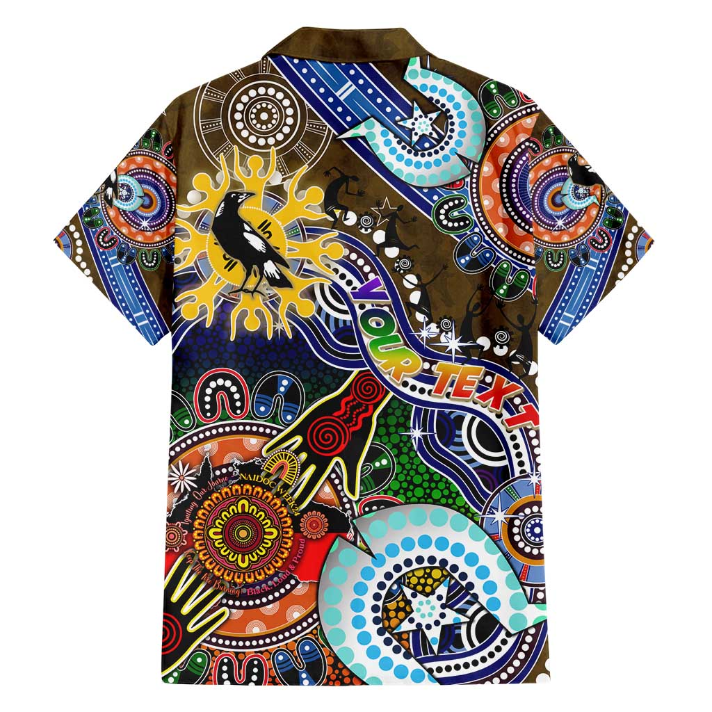 Custom NAIDOC Week 2024 Collingwood Magpies Hawaiian Shirt Australia Aboriginal Dot Painting - Vibe Hoodie Shop