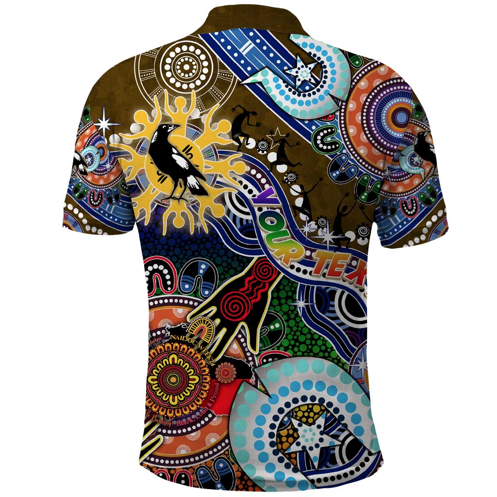 Custom NAIDOC Week 2024 Collingwood Magpies Polo Shirt Australia Aboriginal Dot Painting - Vibe Hoodie Shop