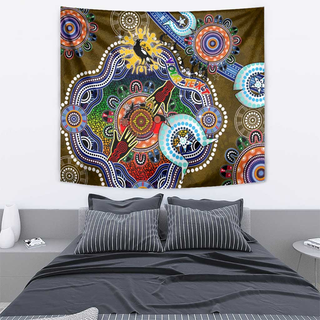 Custom NAIDOC Week 2024 Collingwood Magpies Tapestry Australia Aboriginal Dot Painting - Vibe Hoodie Shop