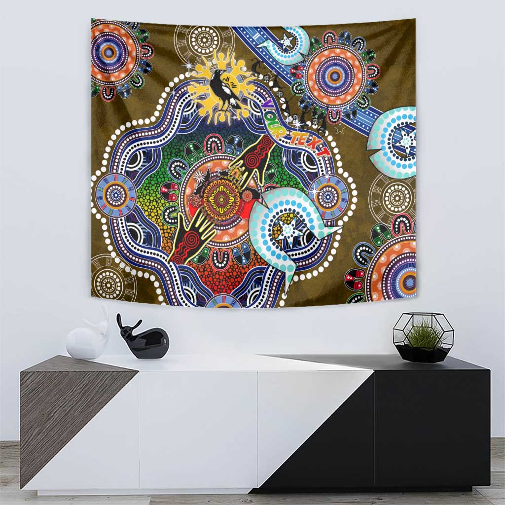 Custom NAIDOC Week 2024 Collingwood Magpies Tapestry Australia Aboriginal Dot Painting - Vibe Hoodie Shop