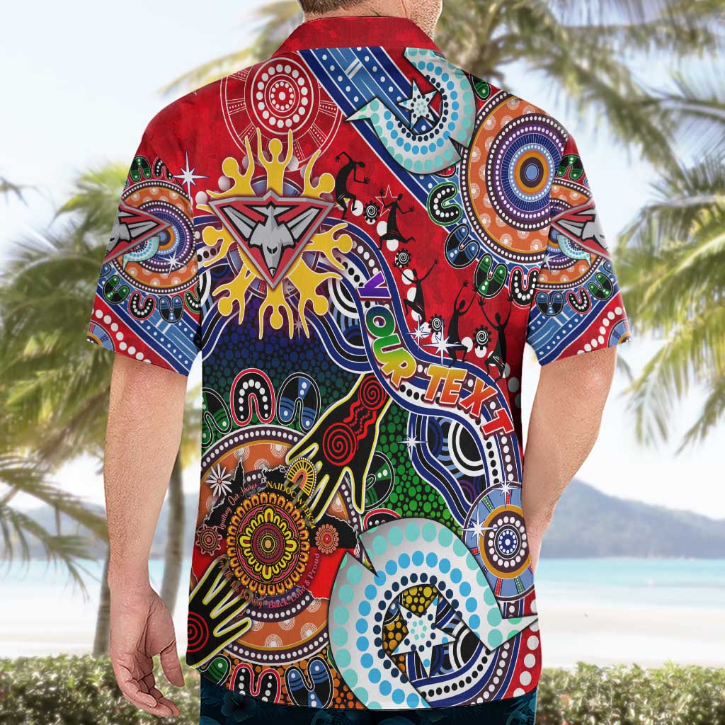 Custom NAIDOC Week 2024 Essendon Bombers Hawaiian Shirt Australia Aboriginal Dot Painting - Vibe Hoodie Shop