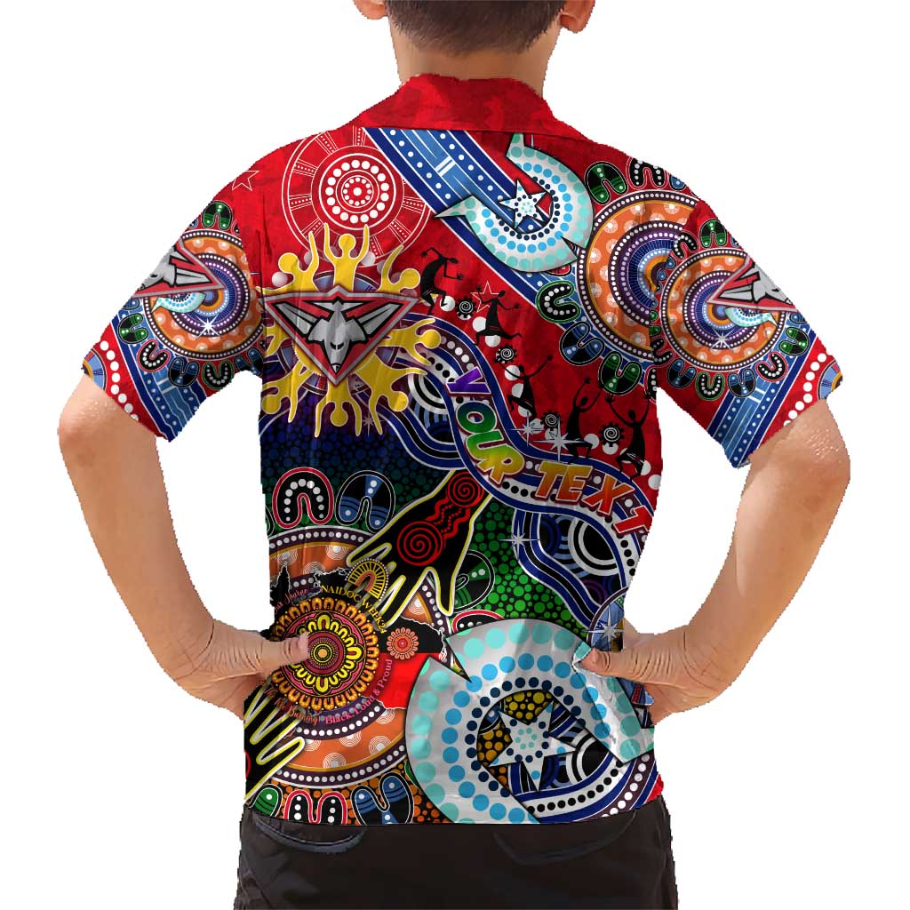 Custom NAIDOC Week 2024 Essendon Bombers Hawaiian Shirt Australia Aboriginal Dot Painting - Vibe Hoodie Shop