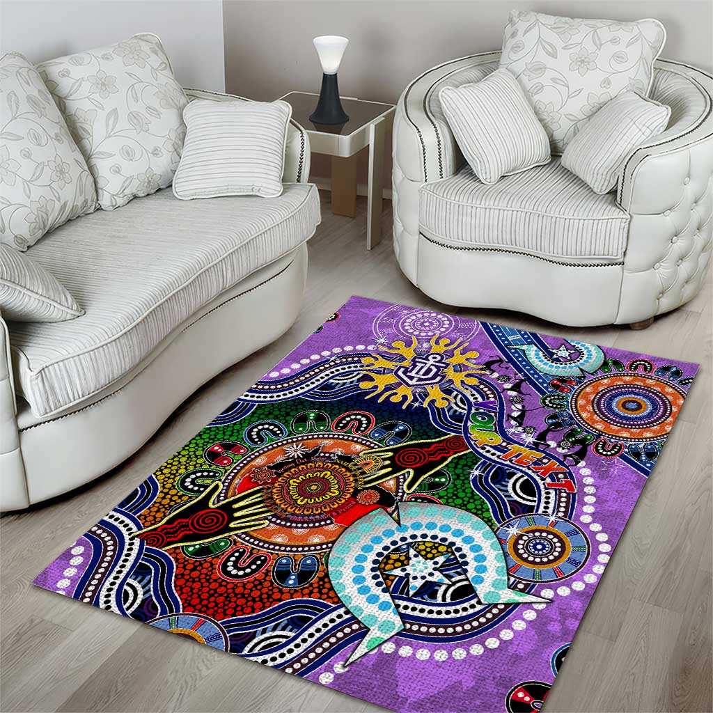 Custom NAIDOC Week 2024 Fremantle Dockers Freo Area Rug Australia Aboriginal Dot Painting - Vibe Hoodie Shop