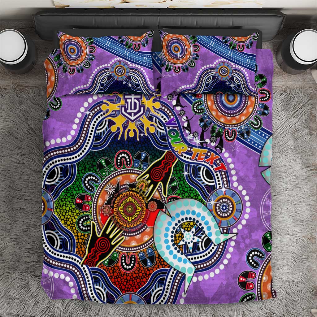 Custom NAIDOC Week 2024 Fremantle Dockers Freo Bedding Set Australia Aboriginal Dot Painting - Vibe Hoodie Shop
