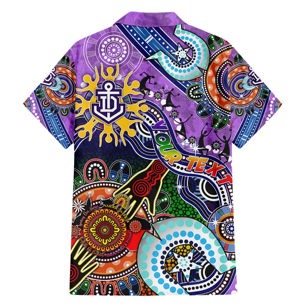 Custom NAIDOC Week 2024 Fremantle Dockers Freo Hawaiian Shirt Australia Aboriginal Dot Painting - Vibe Hoodie Shop