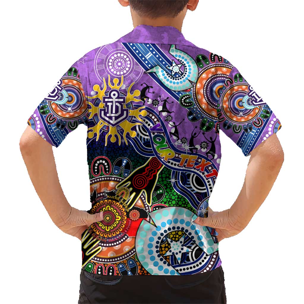 Custom NAIDOC Week 2024 Fremantle Dockers Freo Hawaiian Shirt Australia Aboriginal Dot Painting - Vibe Hoodie Shop