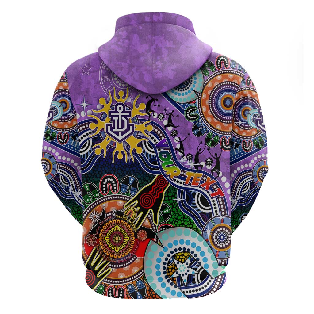 Custom NAIDOC Week 2024 Fremantle Dockers Freo Hoodie Australia Aboriginal Dot Painting - Vibe Hoodie Shop