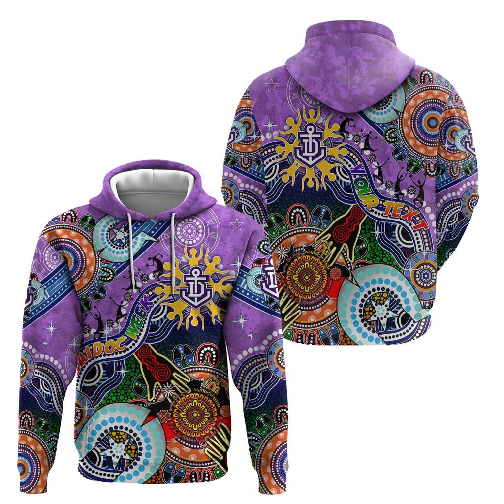 Custom NAIDOC Week 2024 Fremantle Dockers Freo Hoodie Australia Aboriginal Dot Painting - Vibe Hoodie Shop