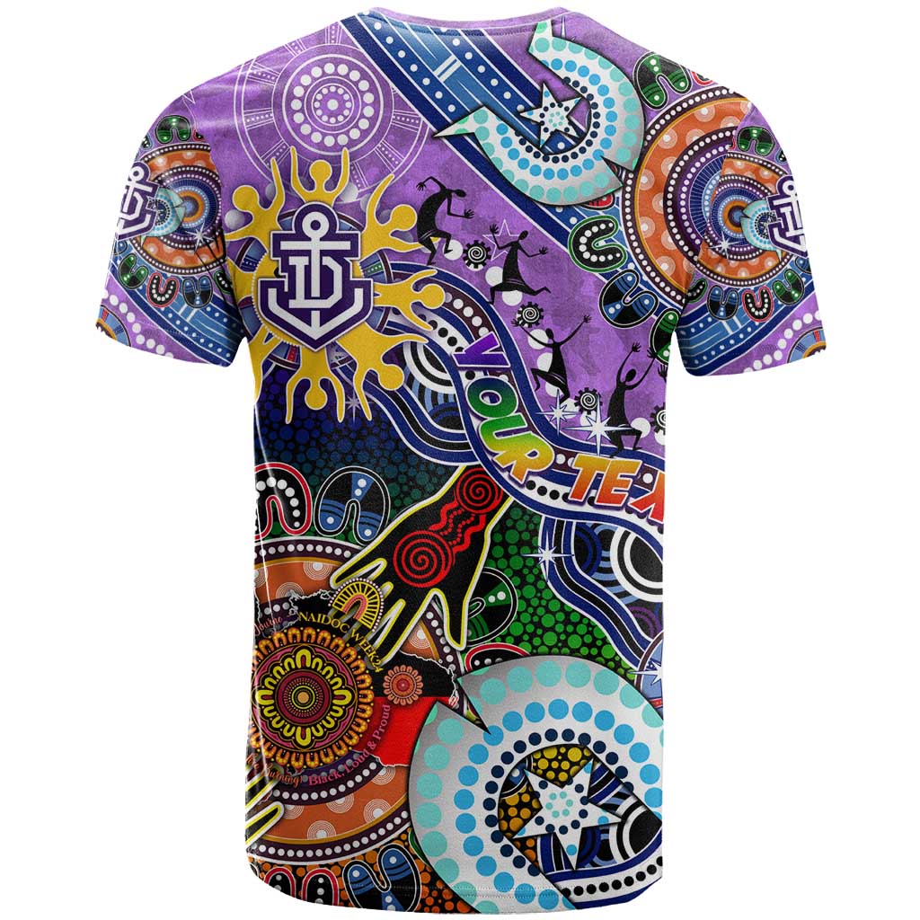 Custom NAIDOC Week 2024 Fremantle Dockers Freo T Shirt Australia Aboriginal Dot Painting - Vibe Hoodie Shop