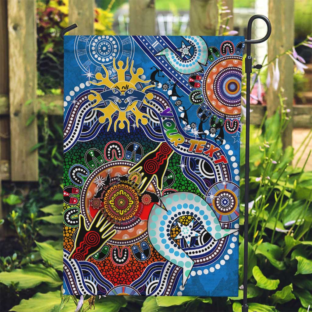 Custom NAIDOC Week 2024 Geelong Cats Garden Flag Australia Aboriginal Dot Painting - Vibe Hoodie Shop