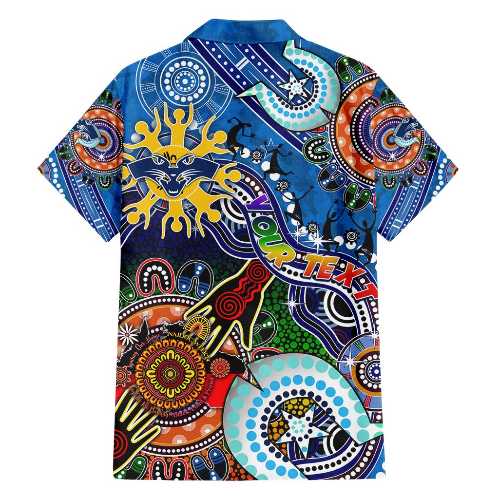 Custom NAIDOC Week 2024 Geelong Cats Hawaiian Shirt Australia Aboriginal Dot Painting - Vibe Hoodie Shop