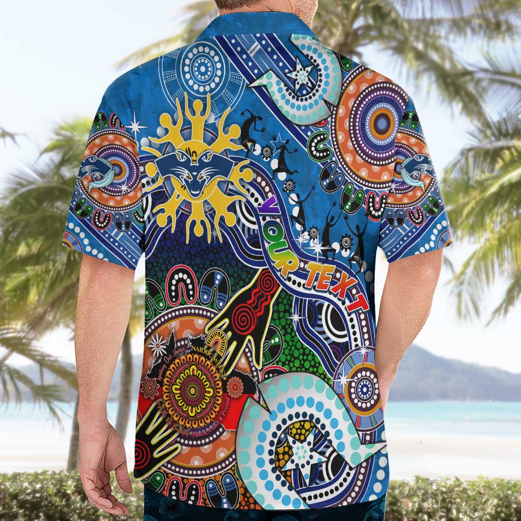 Custom NAIDOC Week 2024 Geelong Cats Hawaiian Shirt Australia Aboriginal Dot Painting - Vibe Hoodie Shop