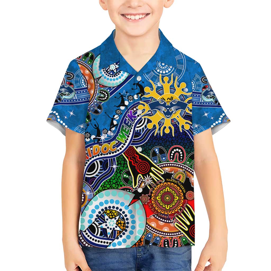 Custom NAIDOC Week 2024 Geelong Cats Hawaiian Shirt Australia Aboriginal Dot Painting - Vibe Hoodie Shop