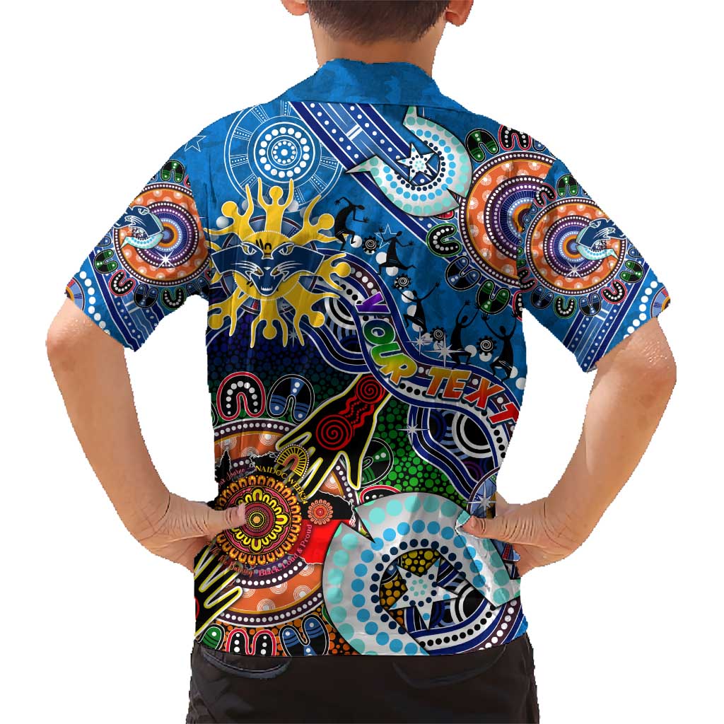 Custom NAIDOC Week 2024 Geelong Cats Hawaiian Shirt Australia Aboriginal Dot Painting - Vibe Hoodie Shop