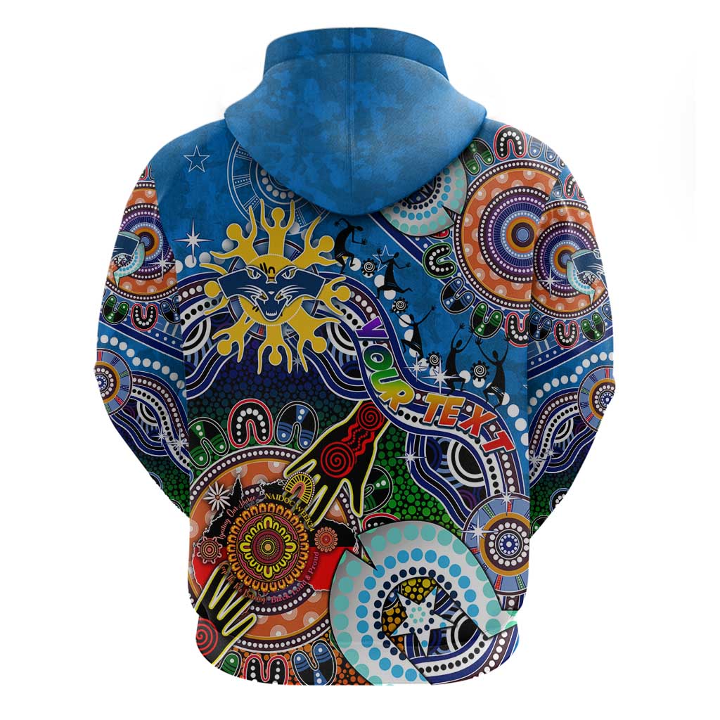Custom NAIDOC Week 2024 Geelong Cats Hoodie Australia Aboriginal Dot Painting - Vibe Hoodie Shop