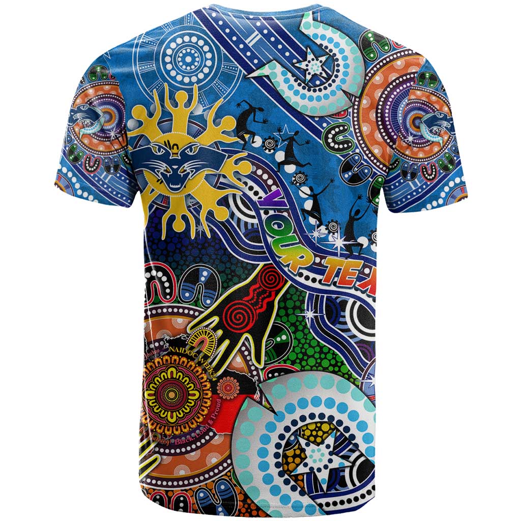 Custom NAIDOC Week 2024 Geelong Cats T Shirt Australia Aboriginal Dot Painting - Vibe Hoodie Shop