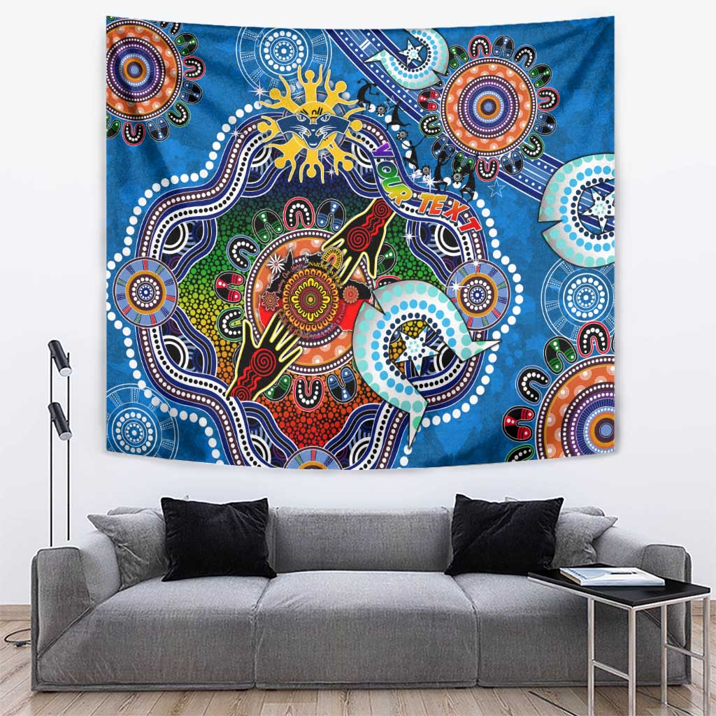 Custom NAIDOC Week 2024 Geelong Cats Tapestry Australia Aboriginal Dot Painting - Vibe Hoodie Shop