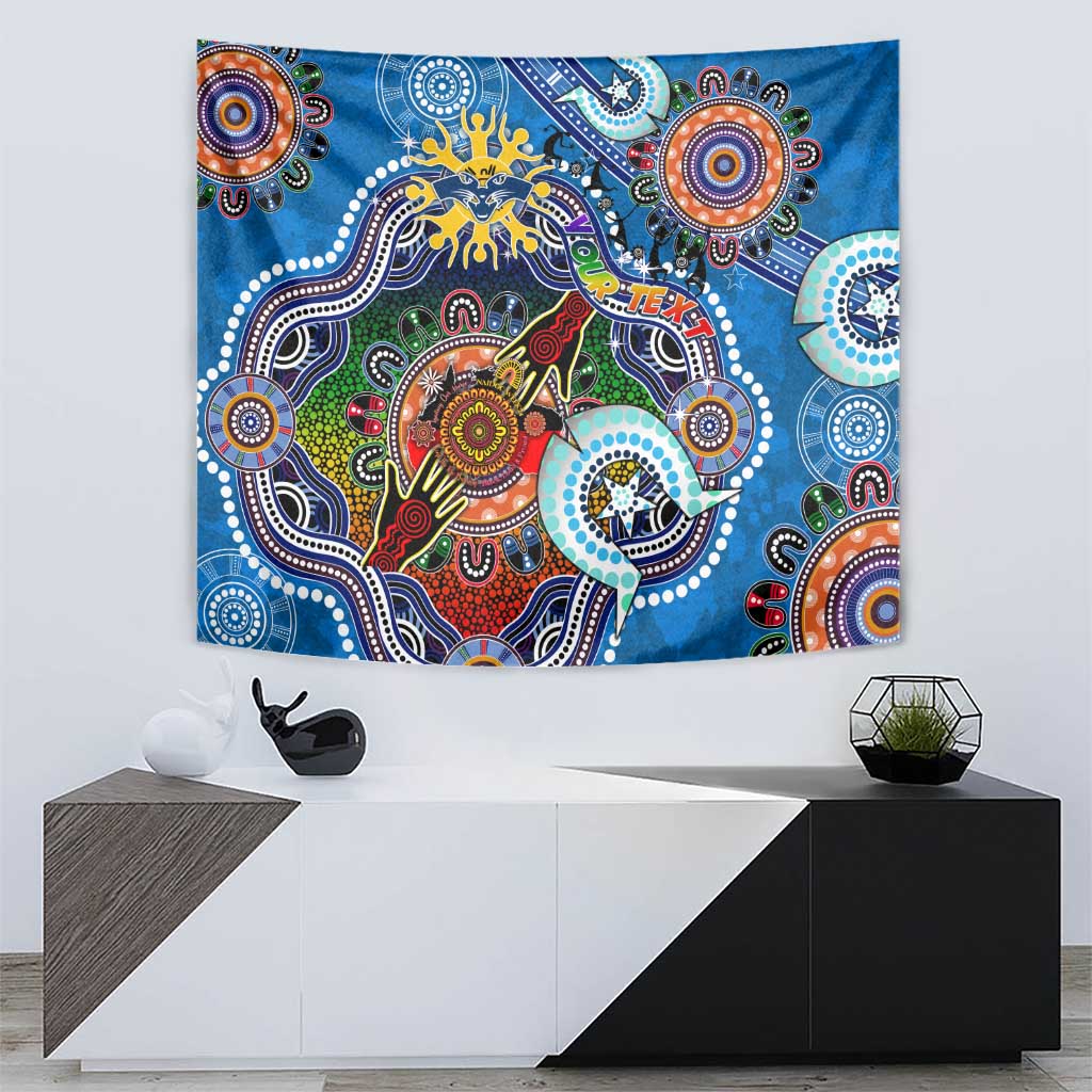 Custom NAIDOC Week 2024 Geelong Cats Tapestry Australia Aboriginal Dot Painting - Vibe Hoodie Shop