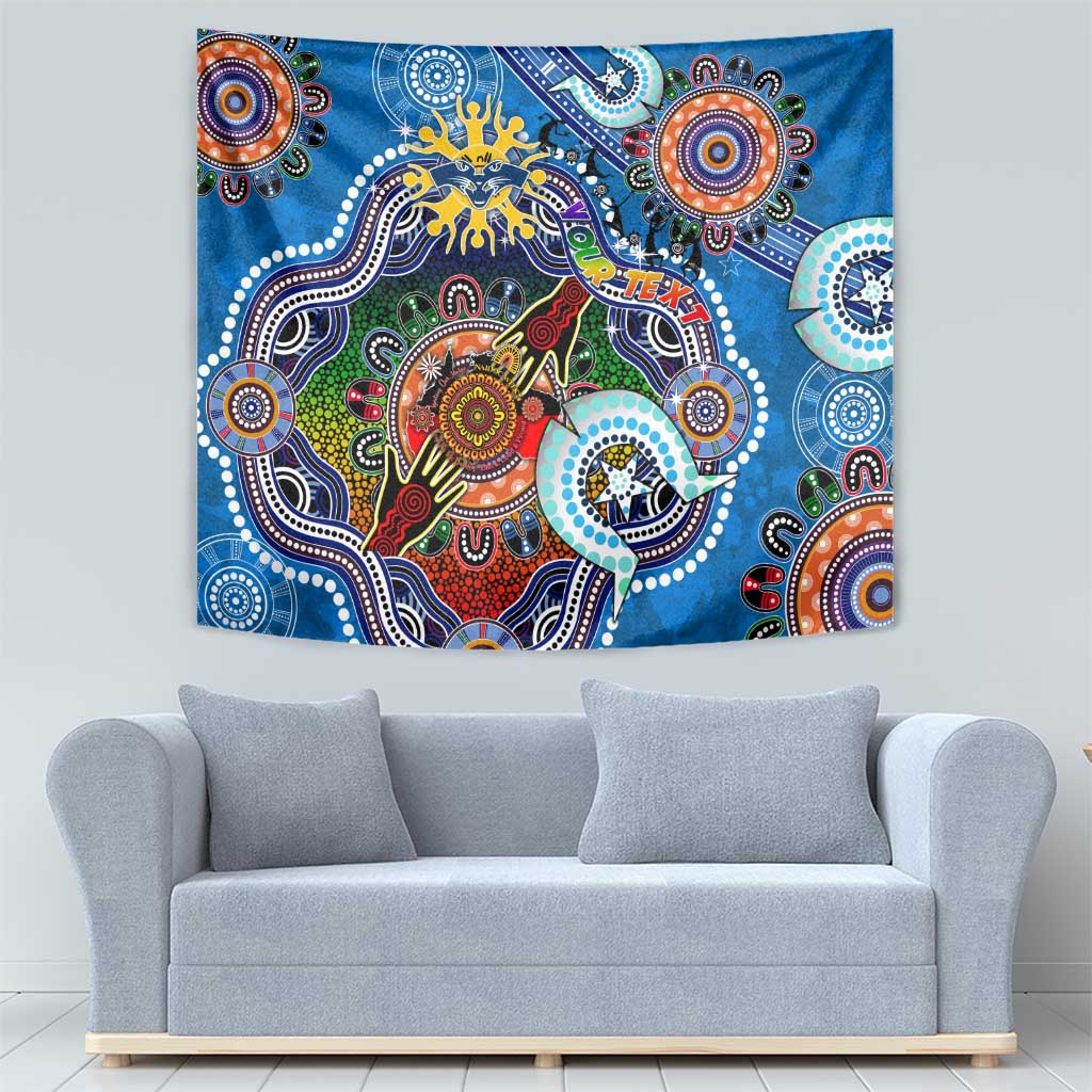 Custom NAIDOC Week 2024 Geelong Cats Tapestry Australia Aboriginal Dot Painting - Vibe Hoodie Shop