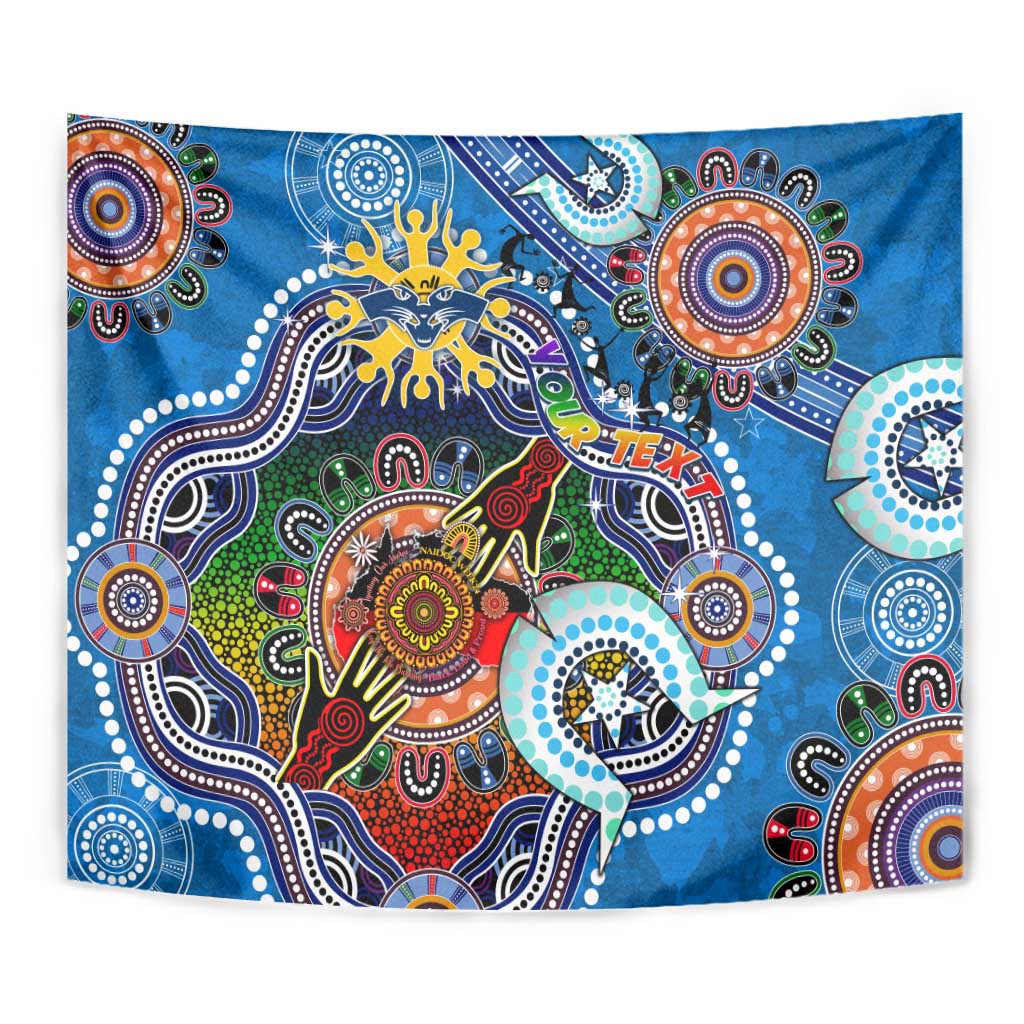 Custom NAIDOC Week 2024 Geelong Cats Tapestry Australia Aboriginal Dot Painting - Vibe Hoodie Shop