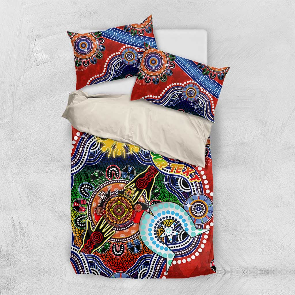 Custom NAIDOC Week 2024 Gold Coast Suns Bedding Set Australia Aboriginal Dot Painting - Vibe Hoodie Shop